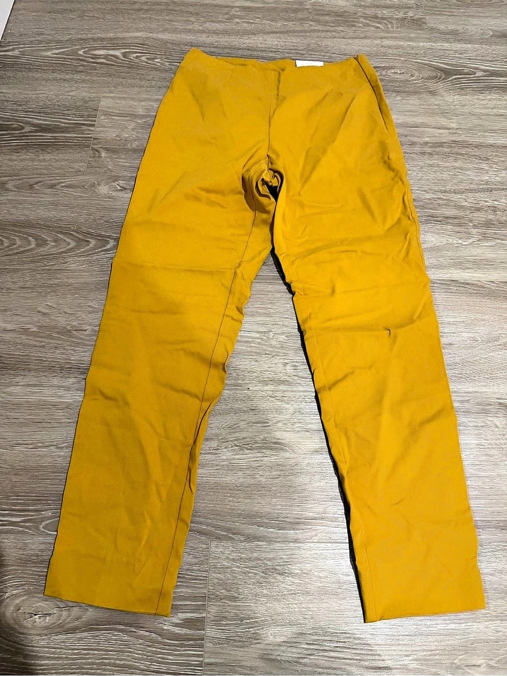 Time tru  Straight Leg Pants in Yellow Size 8 NWT